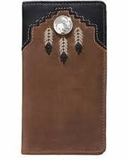 Silver Creek Men's Chieftain Feather Rodeo Wallet