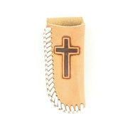 Nocona Laced Knife Sheath with Cross