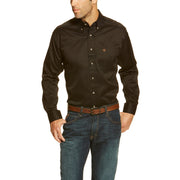 Ariat Men's Solid Black Long Sleeve Shirt