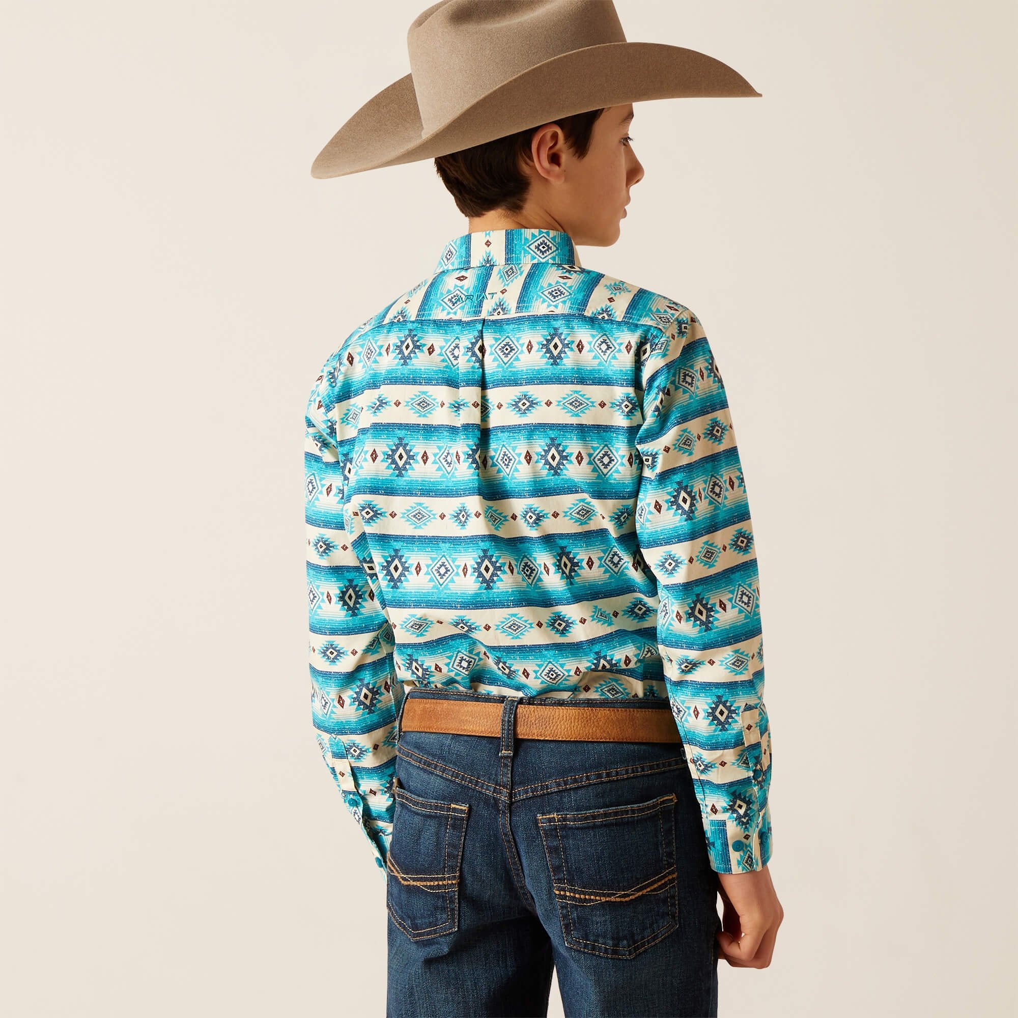 Ariat Boy's Brent Classic Fit Button Down Shirt.