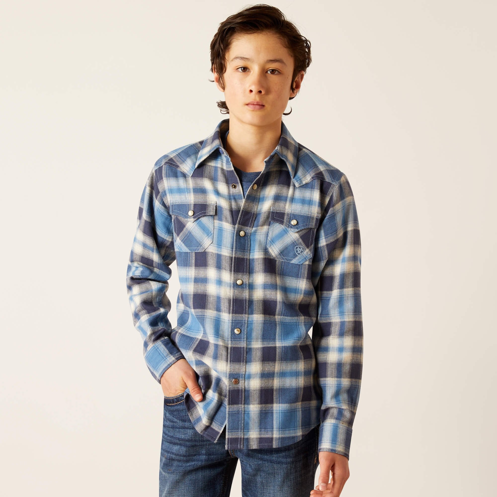 Ariat Boy's Hoyt Retro Fit Snap Front Shirt.