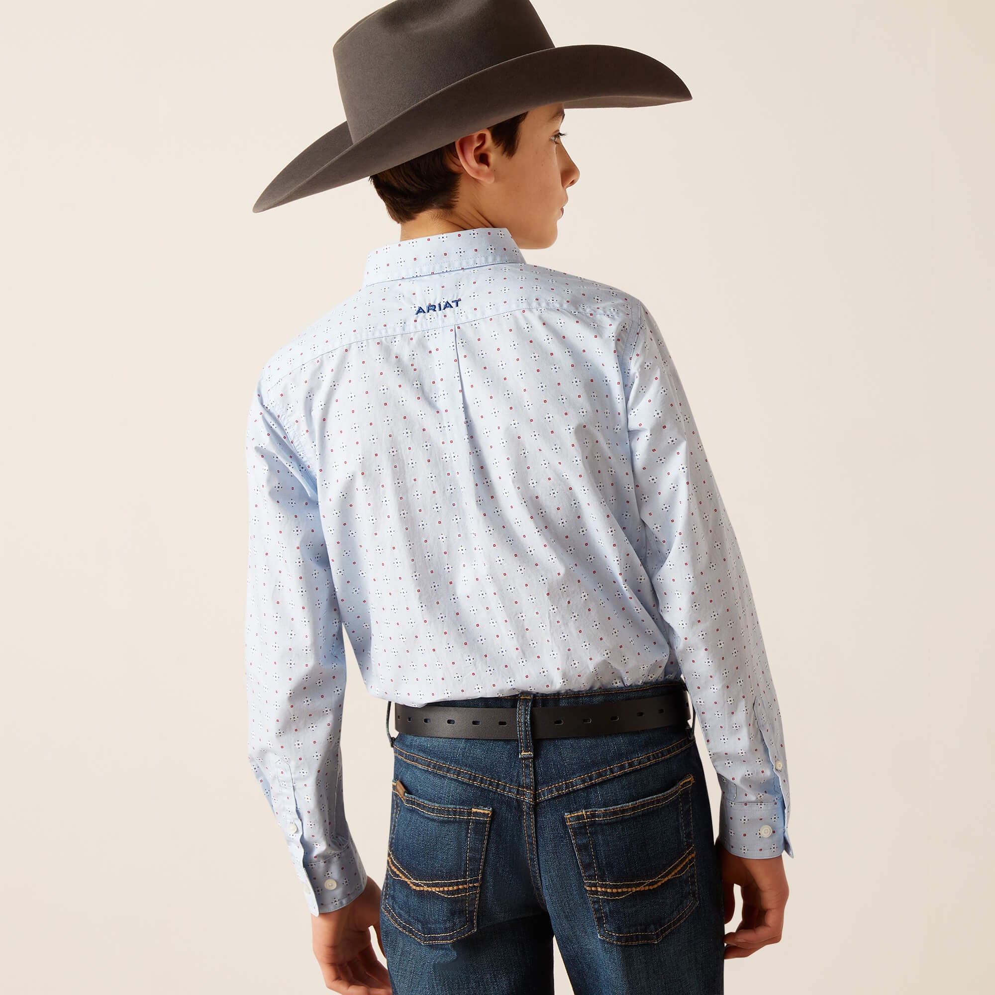 Ariat Boy's Penley Classic Fit Button Down Shirt.