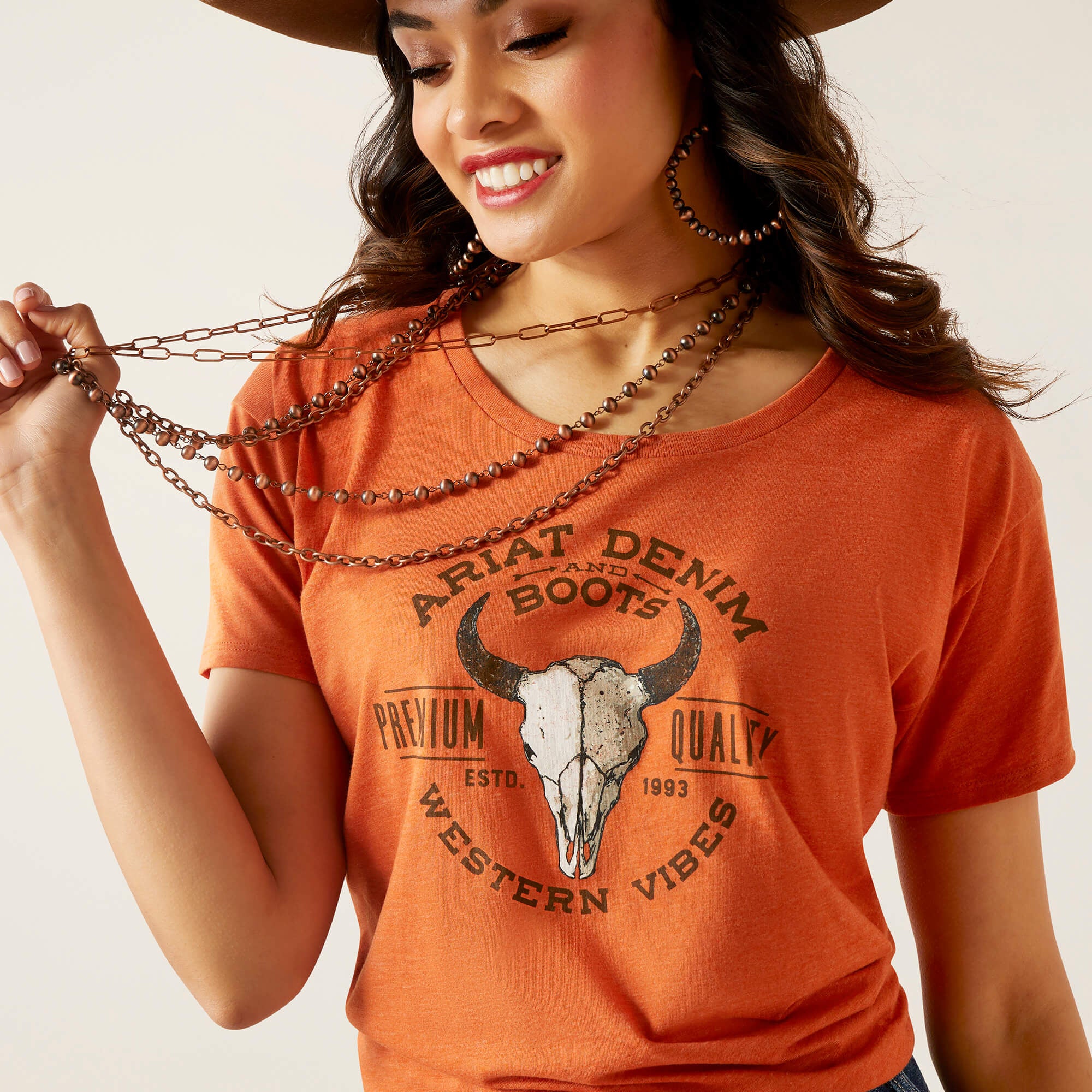 Ariat Women's Bison Skull T-Shirt