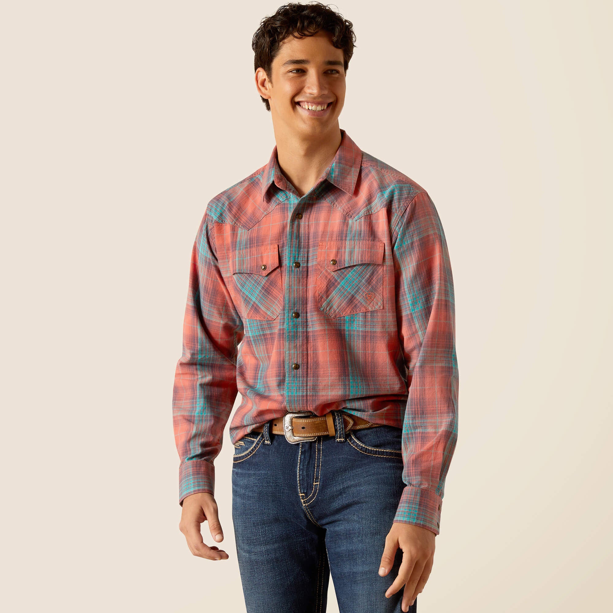 Ariat Men's Hernan Retro Fit Snap Front Shirt.