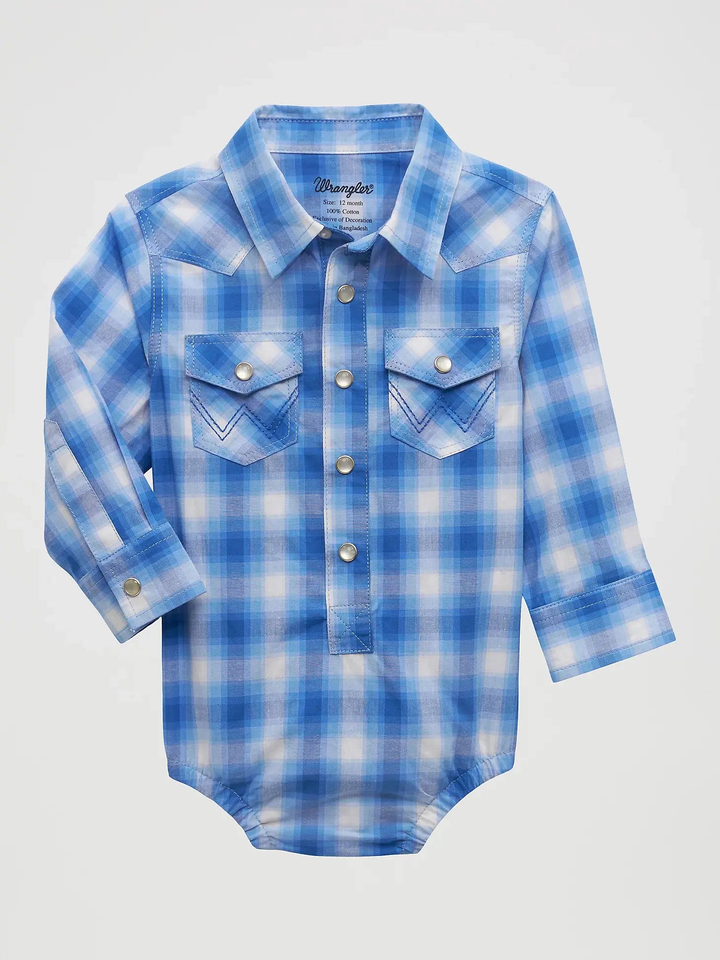 Wrangler Infant Boy's Plaid Bodysuit