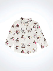 Wrangler Infant/Toddler Girl's Western Print Snap Front Shirt