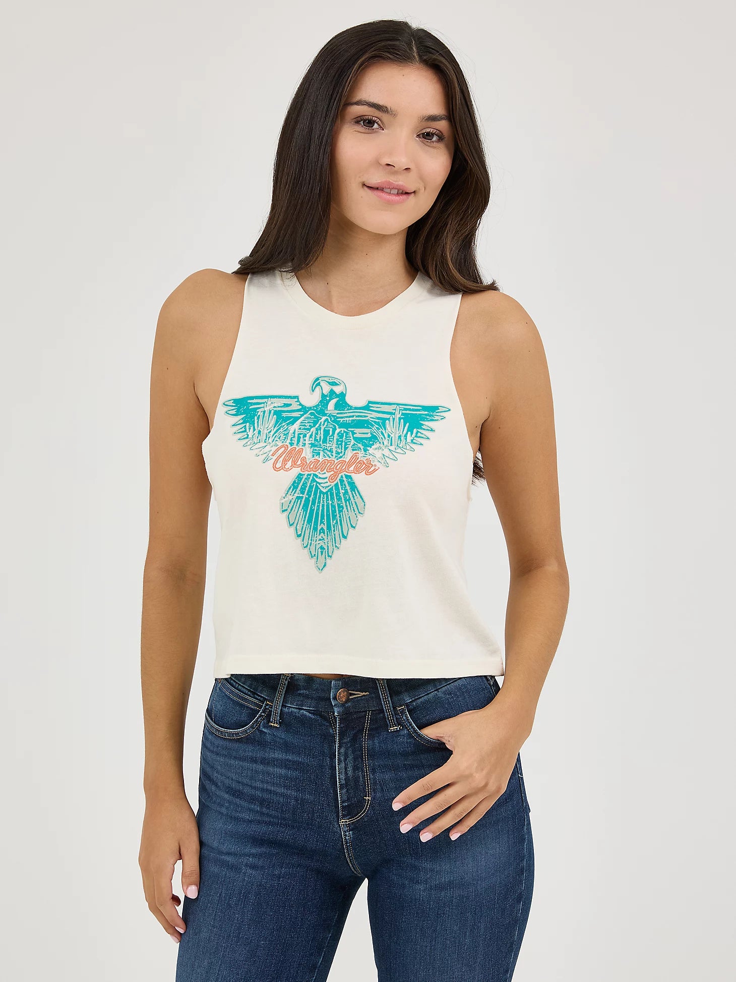 Wrangler Women's Festival Crop Graphic Tank