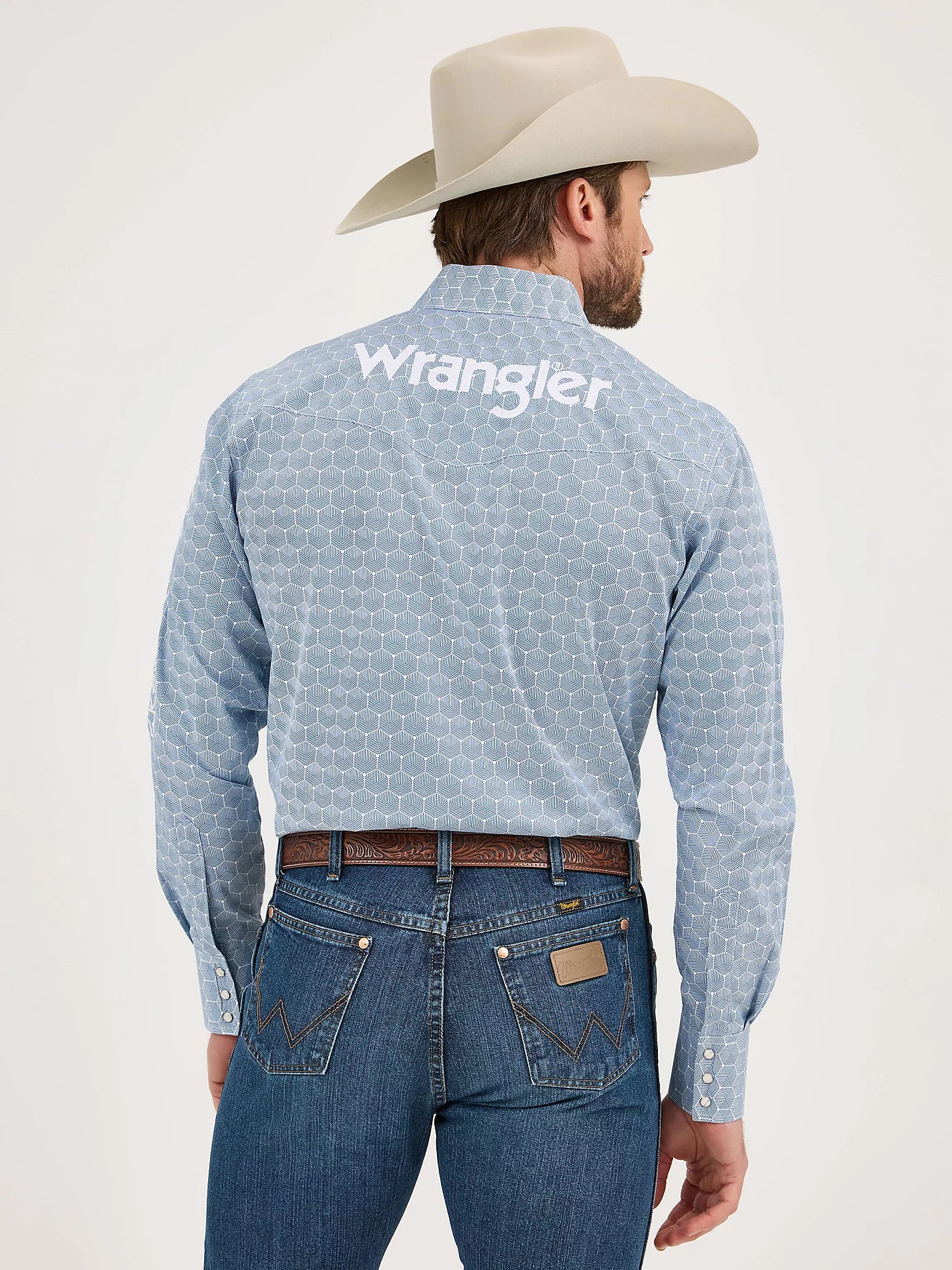 Wrangler Men's Logo Snap Front Shirt