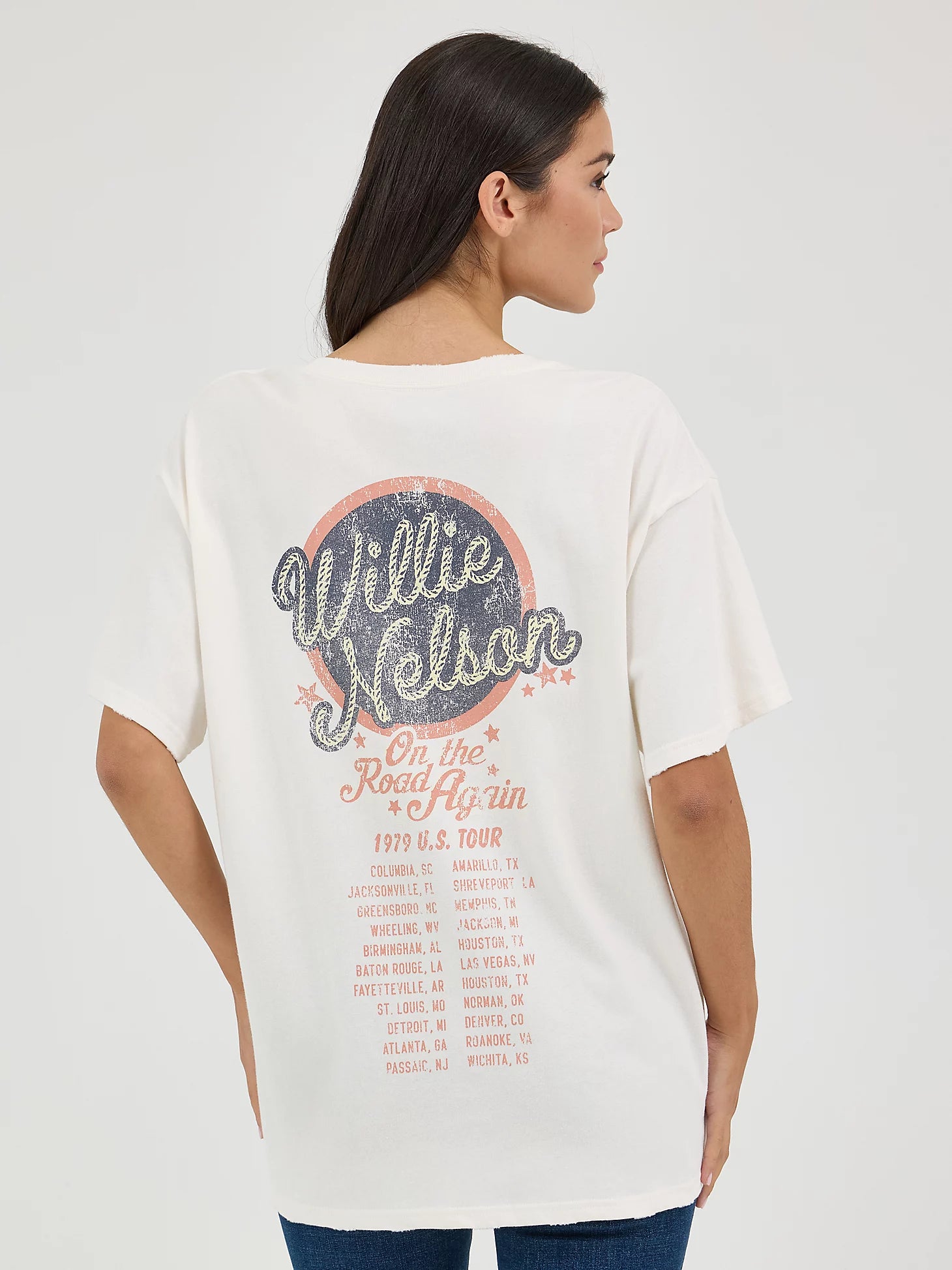 Wrangler Women's Willie Nelson Oversized Band Tee