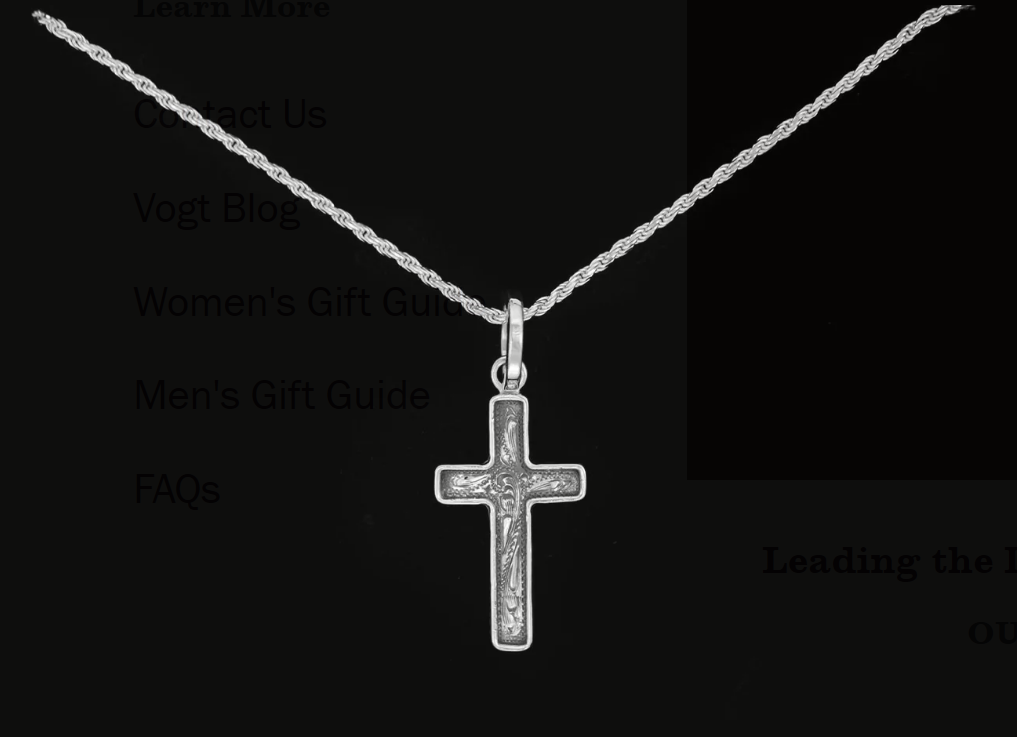 Vogt Classic Cross Necklace.