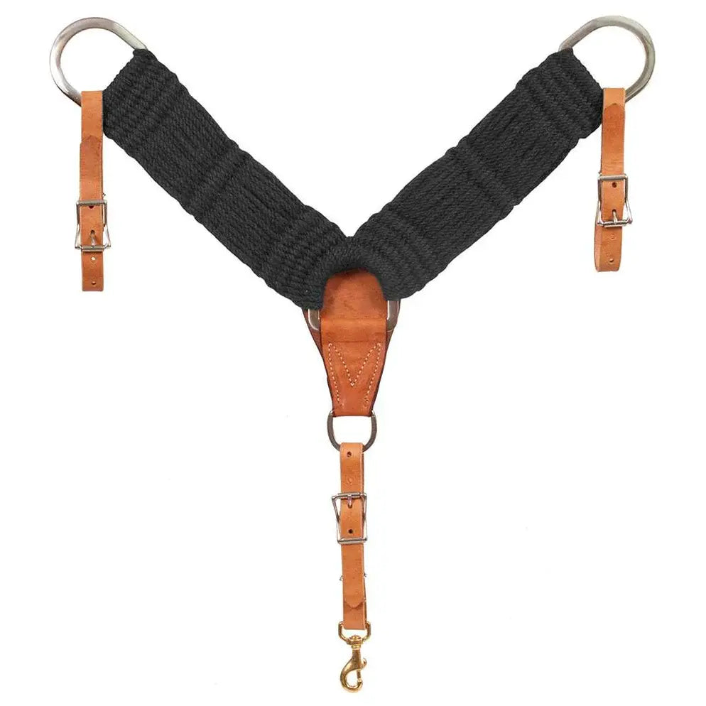 Mustang Black Mohair Breastcollar.