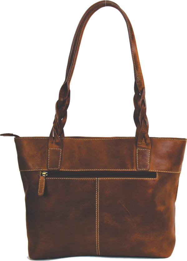 Rugged Earth Leather Tote