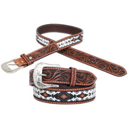 Circle Y Men's Infinity Diamond Beaded Belt