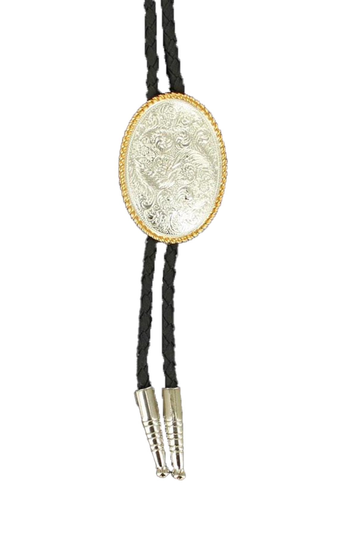 Double S Engraved Western Bolo.