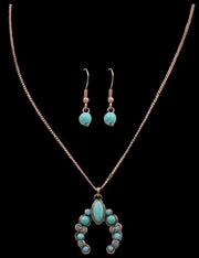 Silver Strike Squash Blossom Necklace Set