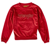 Wrangler Girl's True Red Sweatshirt