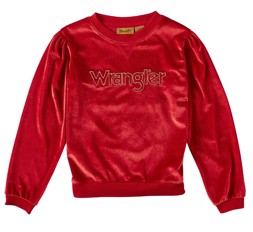 Wrangler Girl's True Red Sweatshirt.