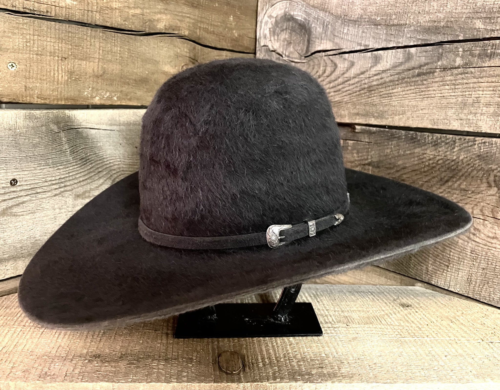 American 20X Black Grizzly 4 1/4'' Brim Felt