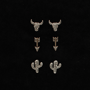 Blazin' Roxx 3-Piece Earring Set.