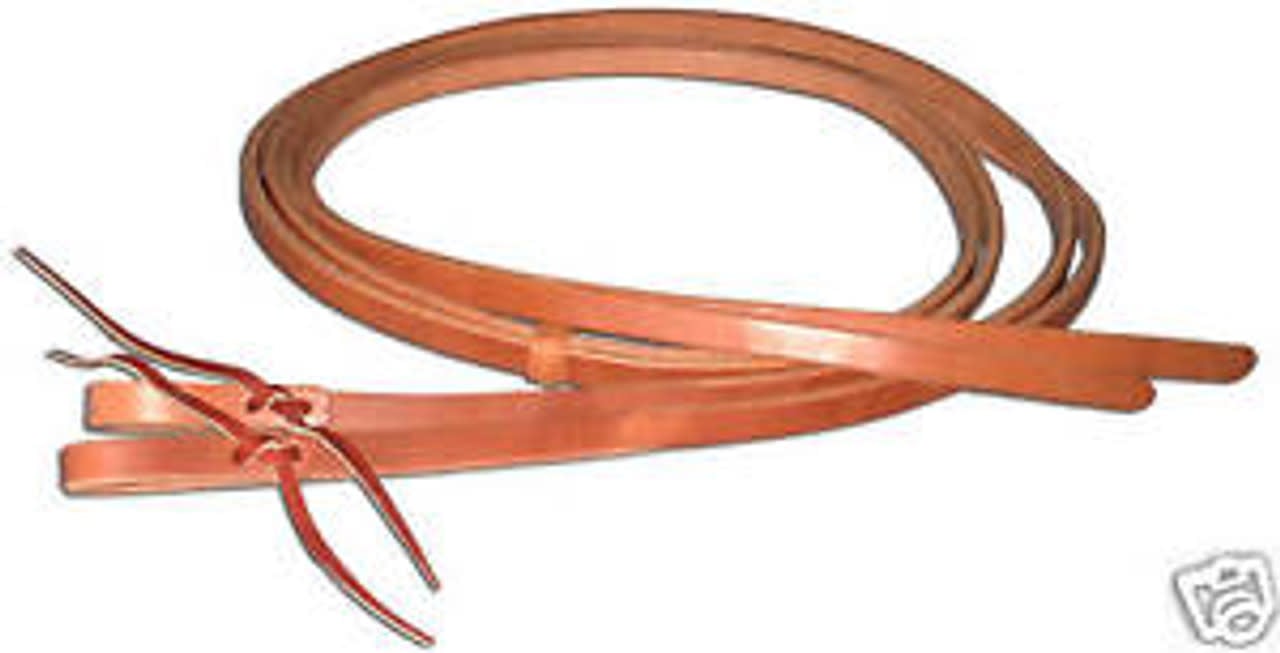 Berlin Harness Leather 3/4" x 8' Split Reins.