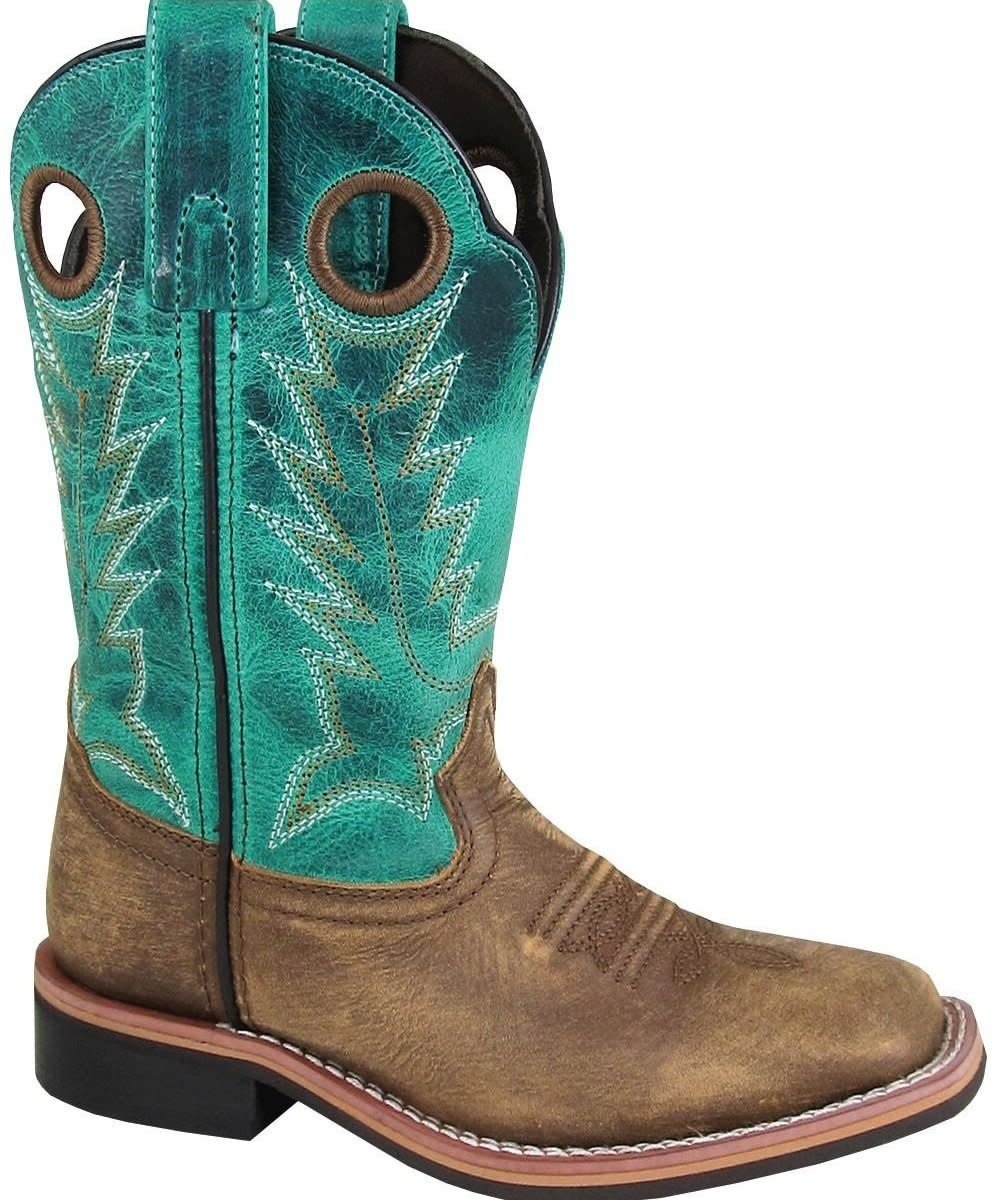 Smoky Mountain Kids Brown and Turquoise Boots