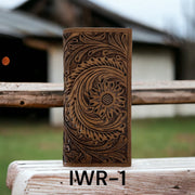 Ranger Belt Co. Antique Floral Tooled Rodeo Wallet