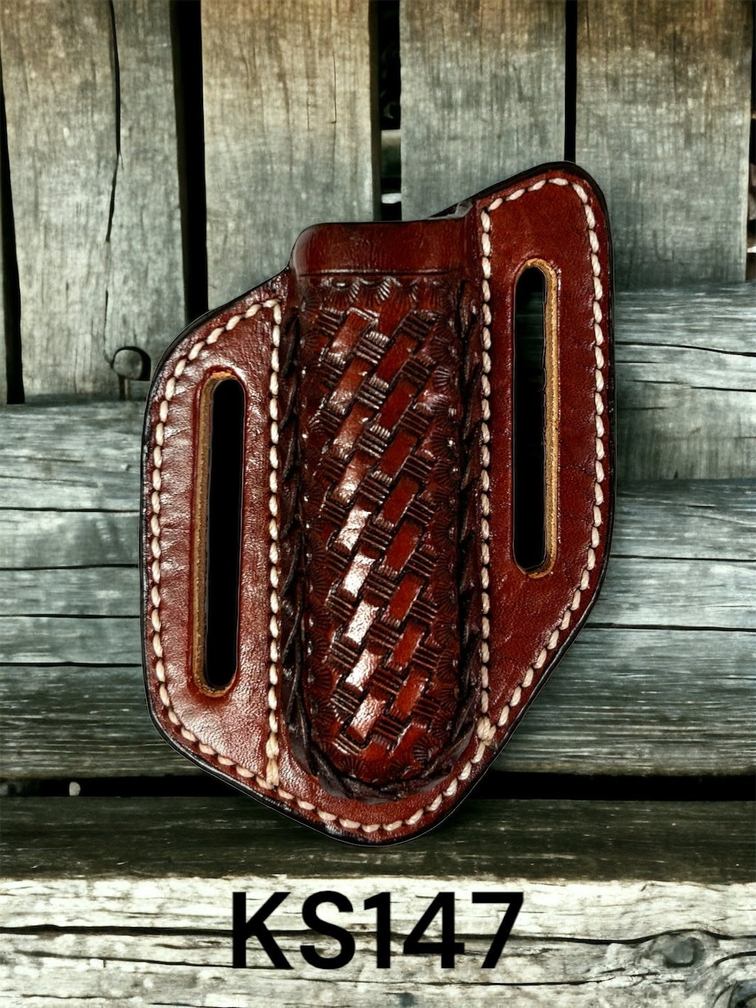 Circle SH Basketweave and Braid Knife Sheath