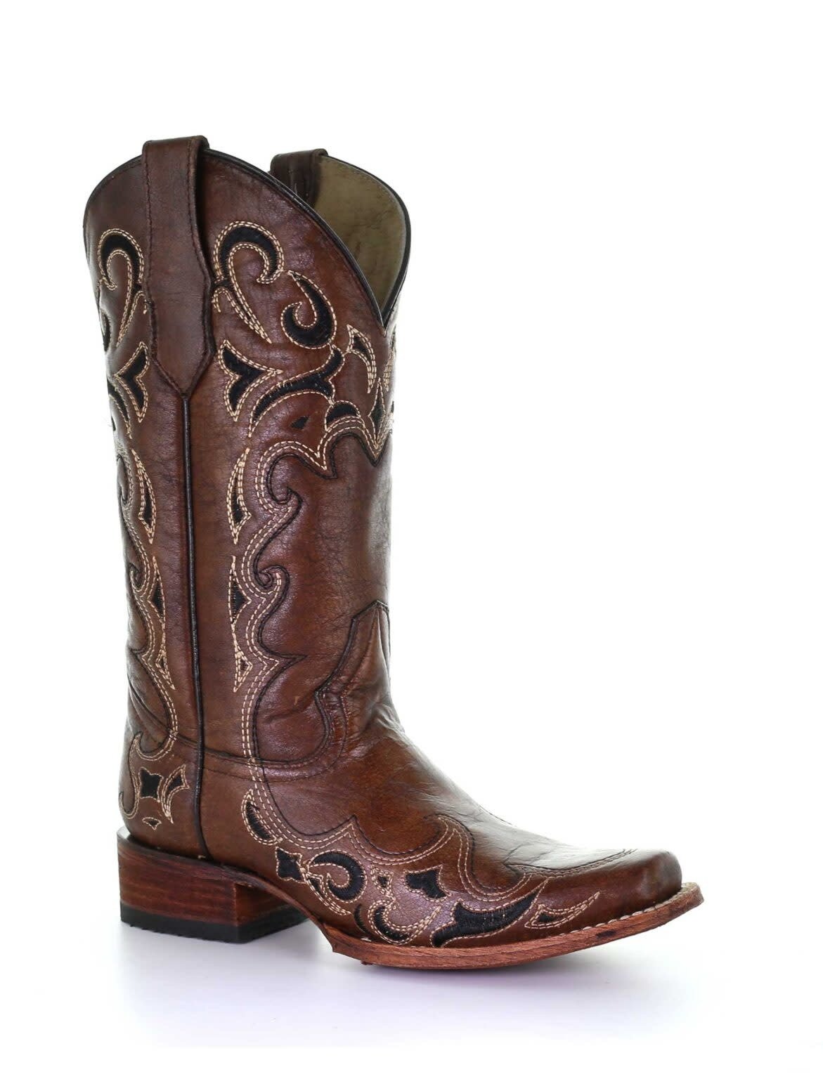 Circle G Ladies Brown and Black Western Boot