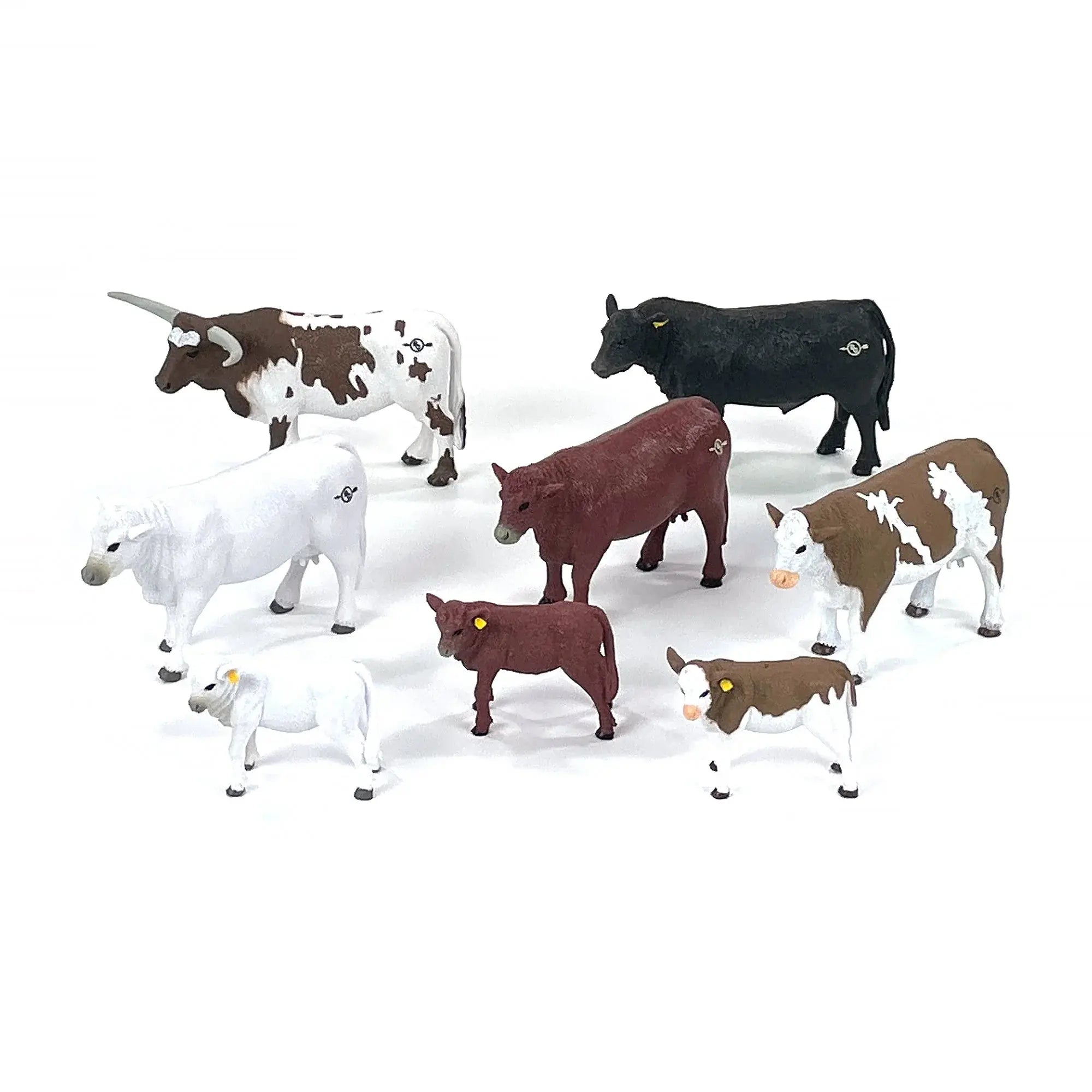 Big Country Toys 8-Piece Cattle Set.