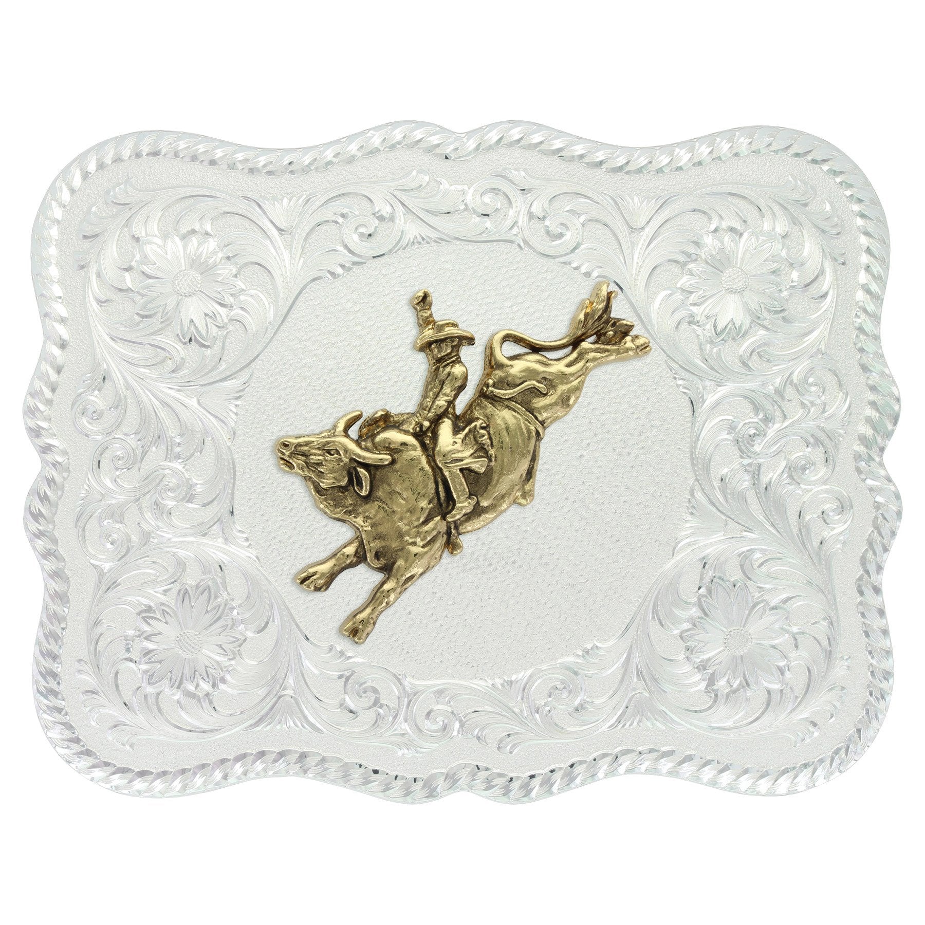 Montana Silversmith Bullrider Figure Buckle.