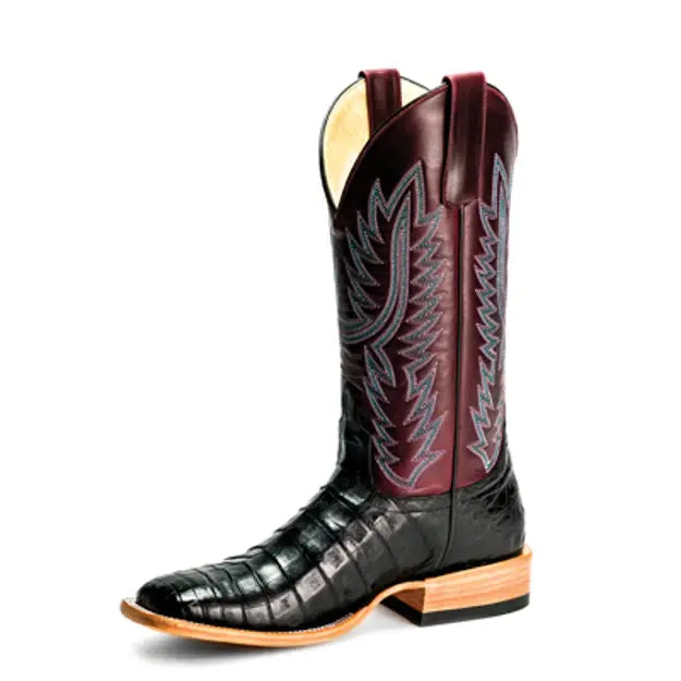 Macie Bean Ladies Black Caiman Boots.