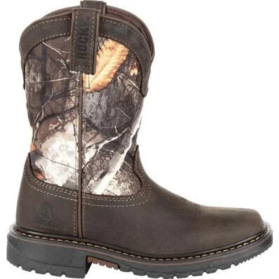 Rocky Youth's Original Ride FLX Waterproof Western Boot