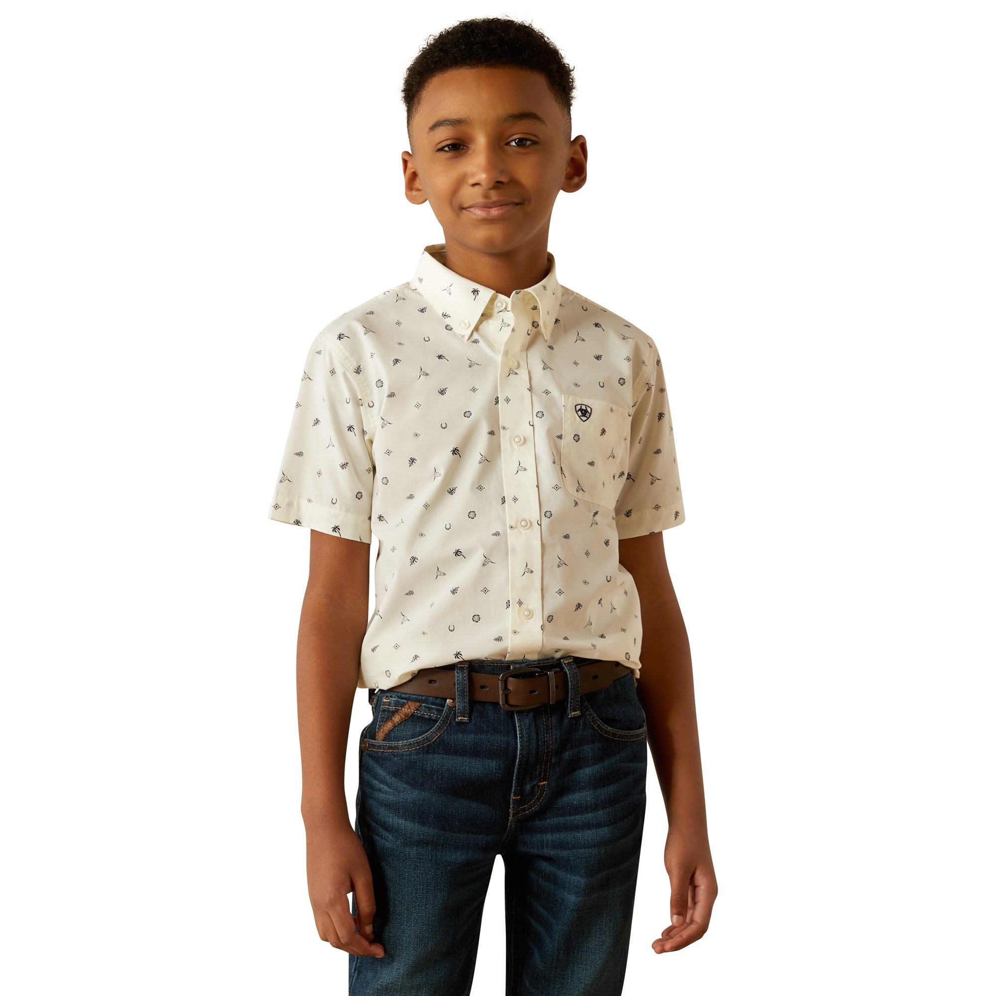 Ariat Boy's Colter Classic Fit Button Down Shirt