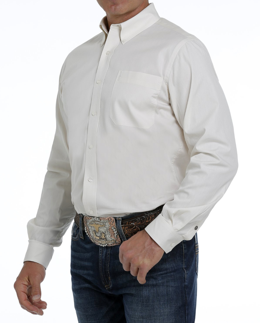 Cinch Men's Cream Button Down Shirt