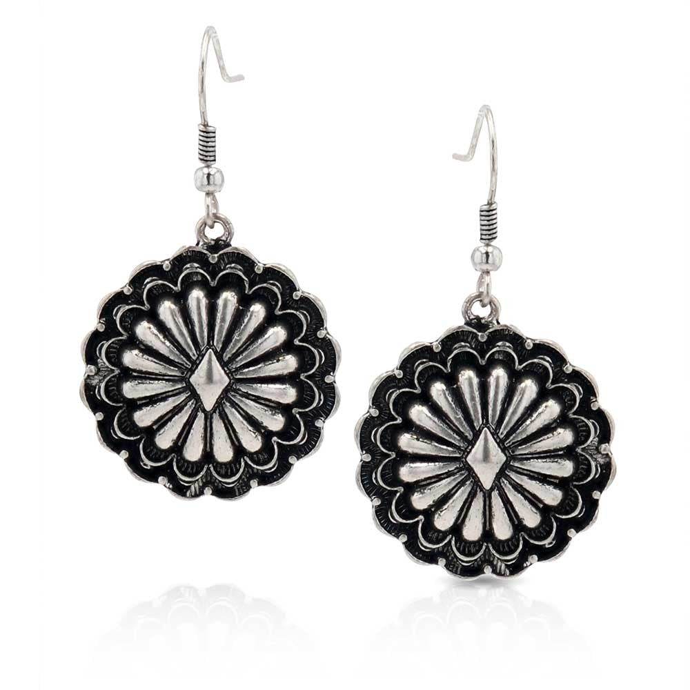 Montana Silversmiths Full Bloom Concho Attitude Earrings.