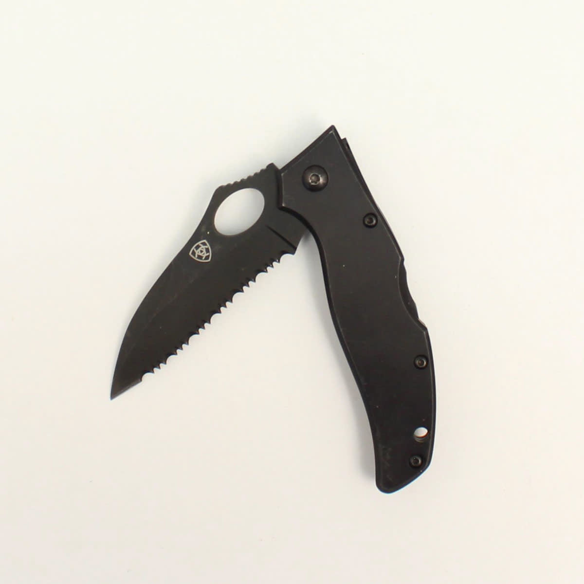 Ariat Black Serrated Knife.