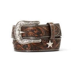 Ariat Girl's Scroll Embossed Western Belt