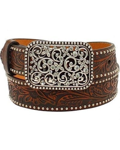 Ariat Girl's Floral Belt with Buckle