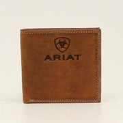 Ariat Men's Embossed Logo Bi-Fold Wallet