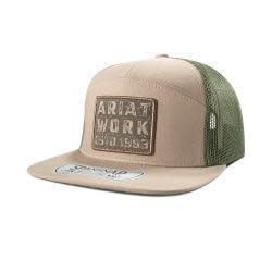 Ariat Men's Leather Work Patch Cap