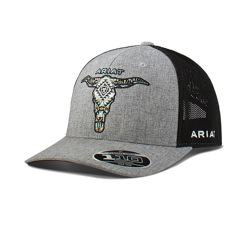 Ariat Men's Longhorn Skull Cap