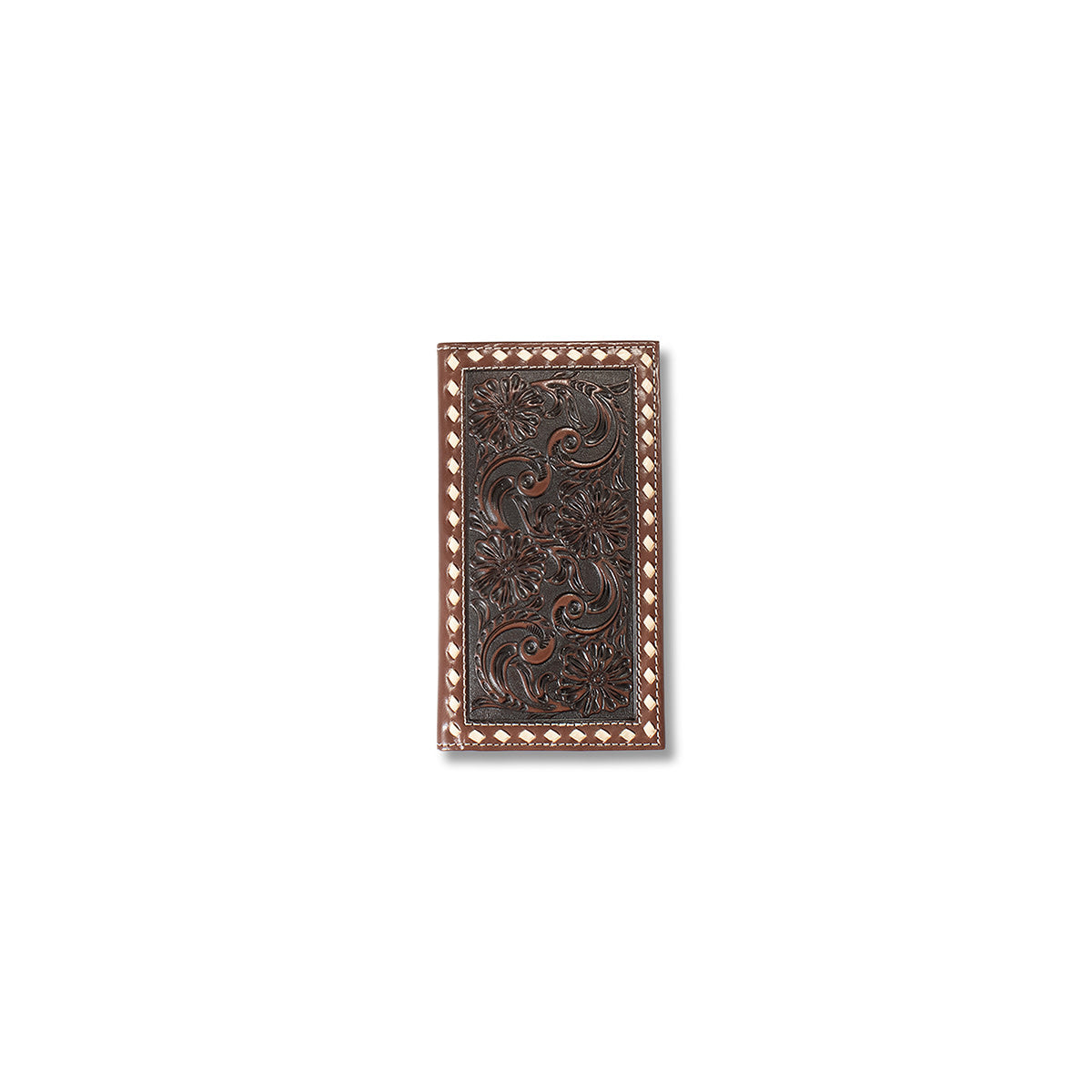 Ariat Men's Floral Embossed Rodeo Wallet.