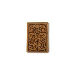 Ariat Embossed Scrolling Tri-Fold Wallet