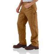 Men's Carhartt Double Front Work Dungaree Pant B136-BRN