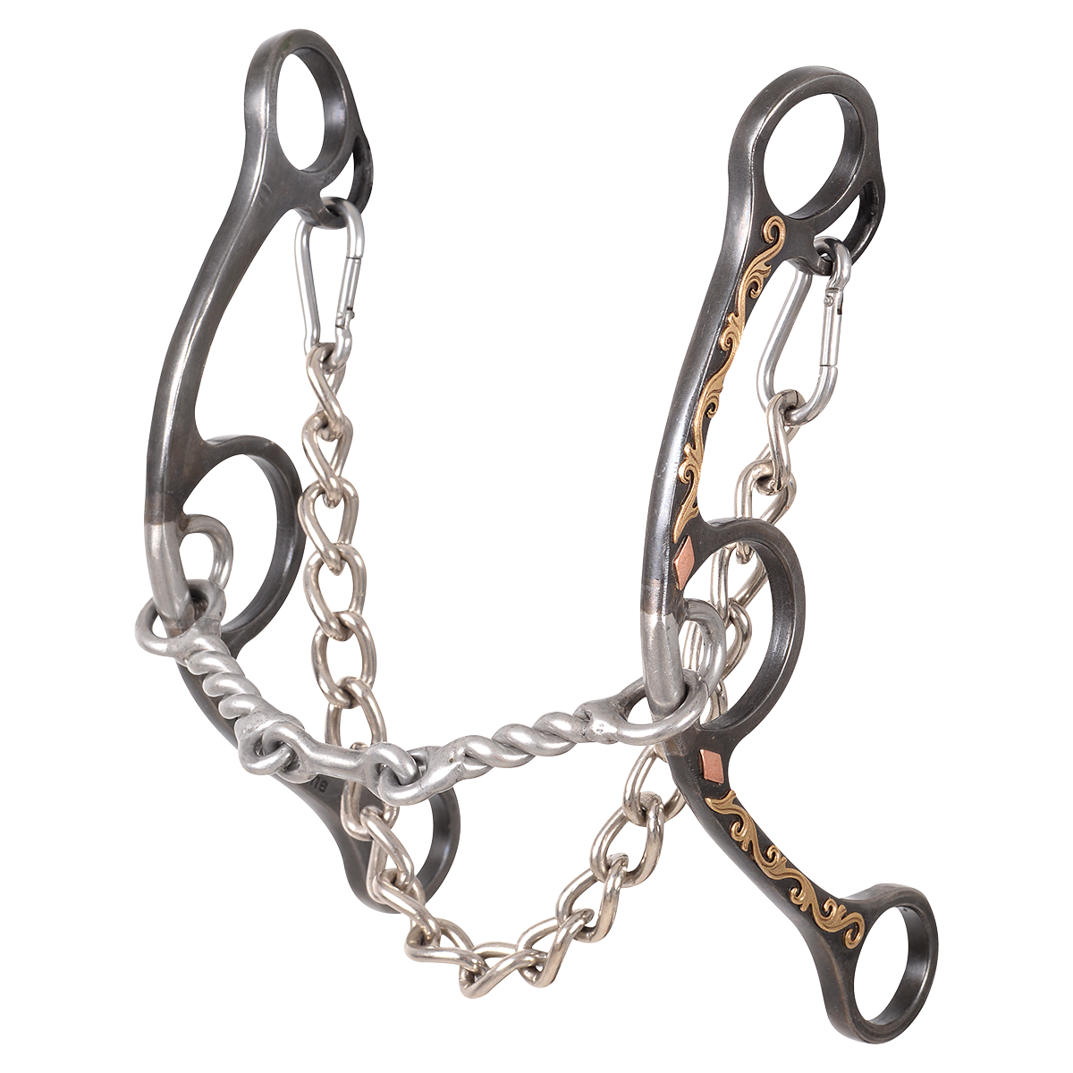 Classic Equine Twisted Wire Dogbone Gag Bit.