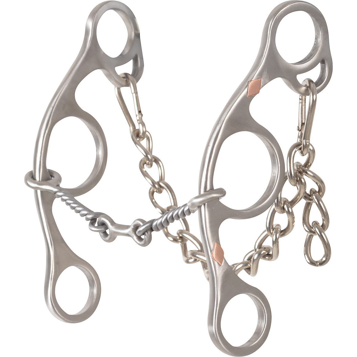 Classic Equine Twisted Wire Dogbone Bit.