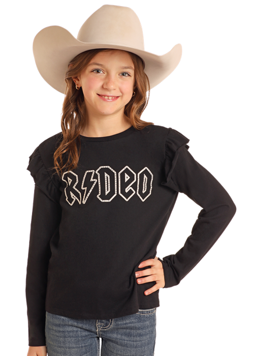 Rock & Roll Girl's Rodeo Ruffle Top