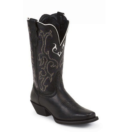 Justin Women's Black Stampede Boot C3 Size 6 B.