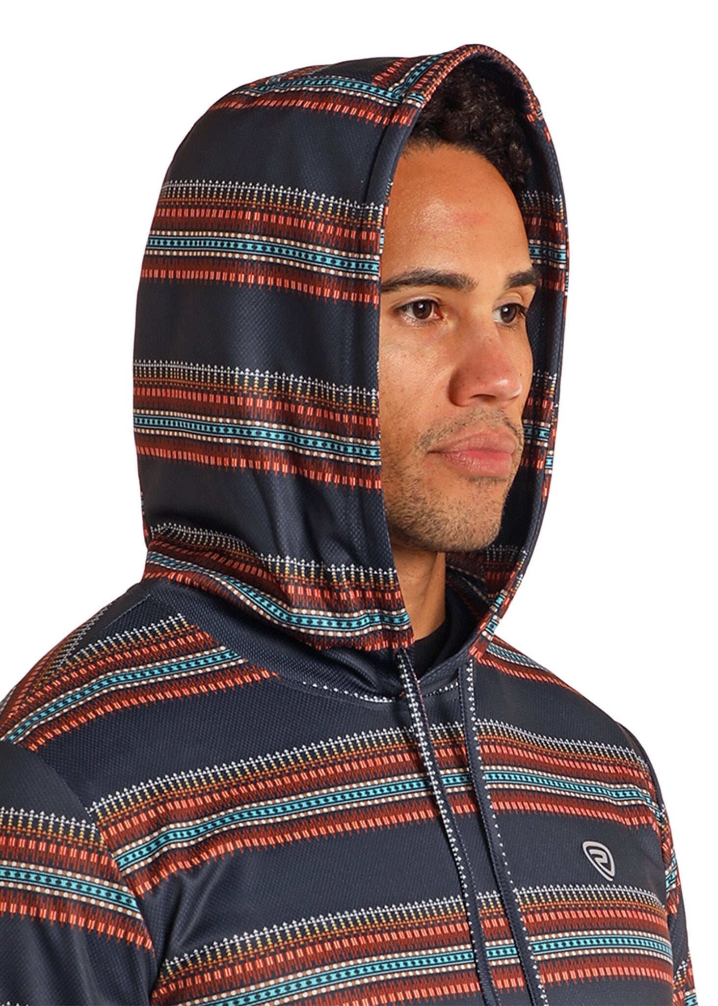 Rock & Roll Men's Performance Stripe Printed Hoodie