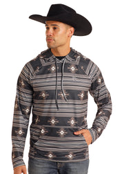 Rock & Roll Men's Performance Aztec Printed Hoodie